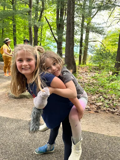 girls playing in the park